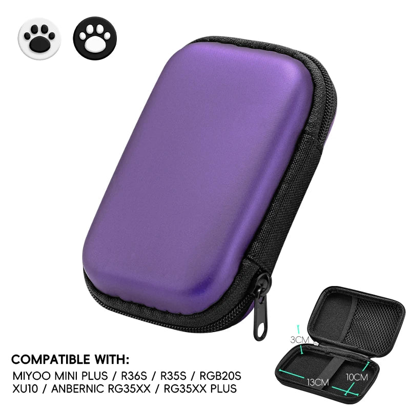 Data Frog for R36S Case Retro Video Game Bags EVA Cover Case for RG35XX R35S Miyoo Mini Plus Founded Protective Bag